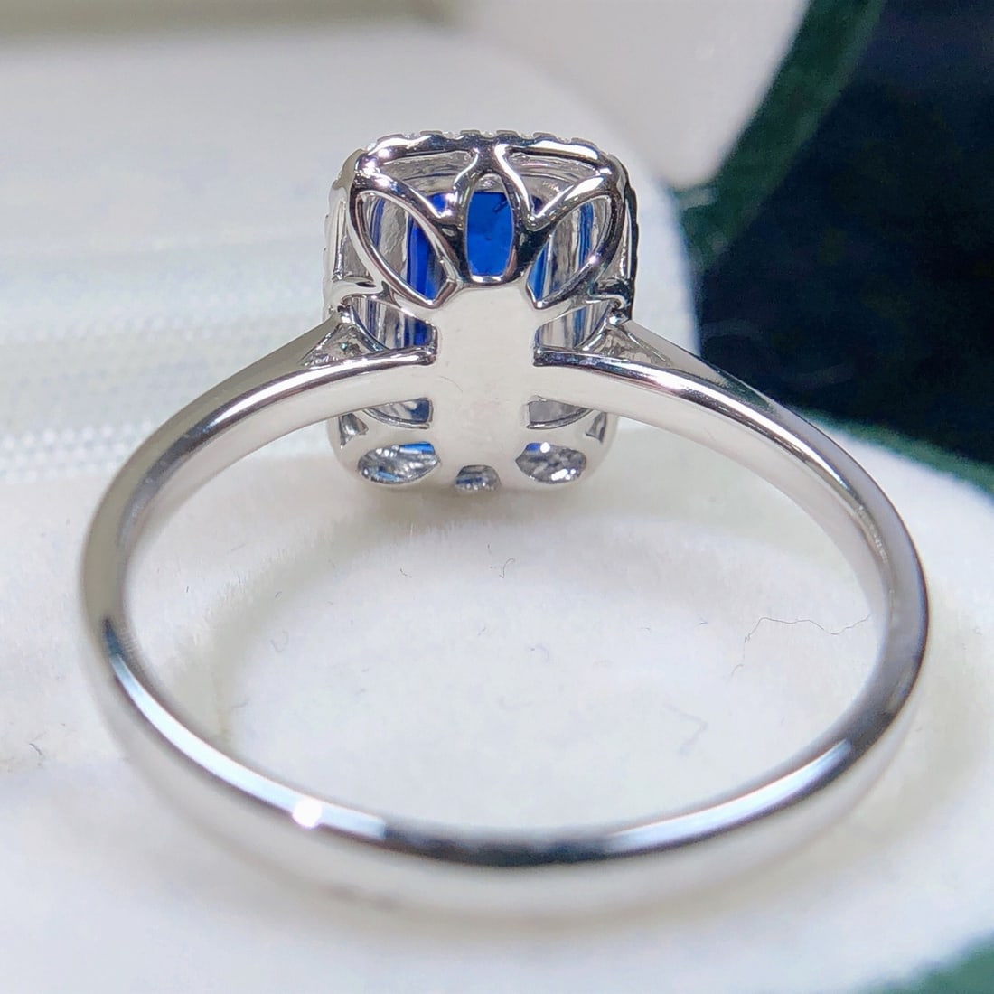 14k Gold 1.21 Ctw Natural Sapphire & Diamond Ring - 7