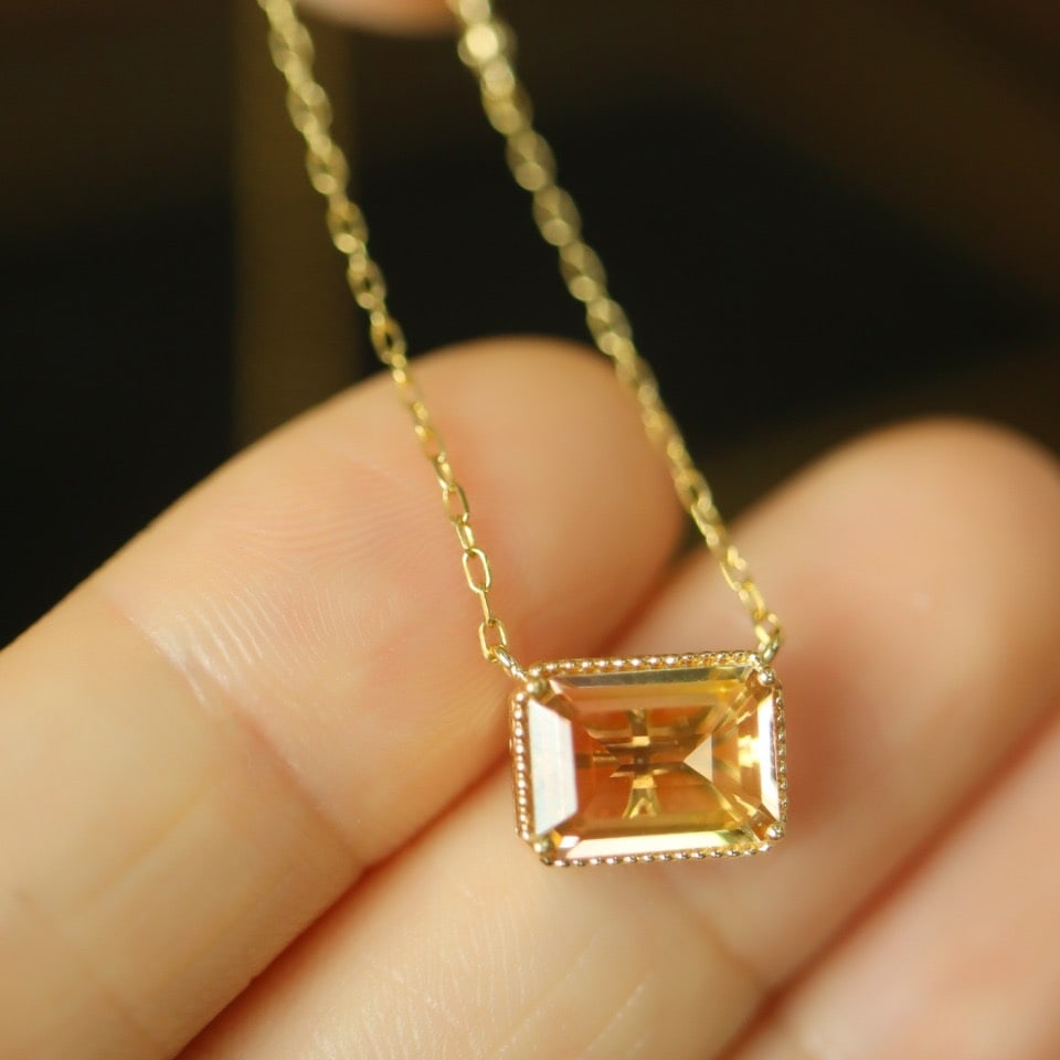 14k Gold 1.75 Ctw Natural Tourmaline & Diamond Necklace - 2