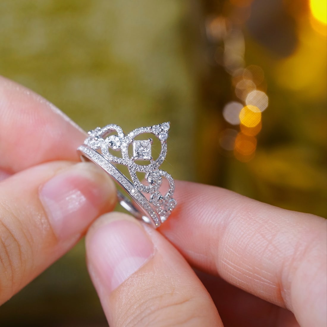 14k Gold 0.55 Ct Natural H Diamond Ring - 2