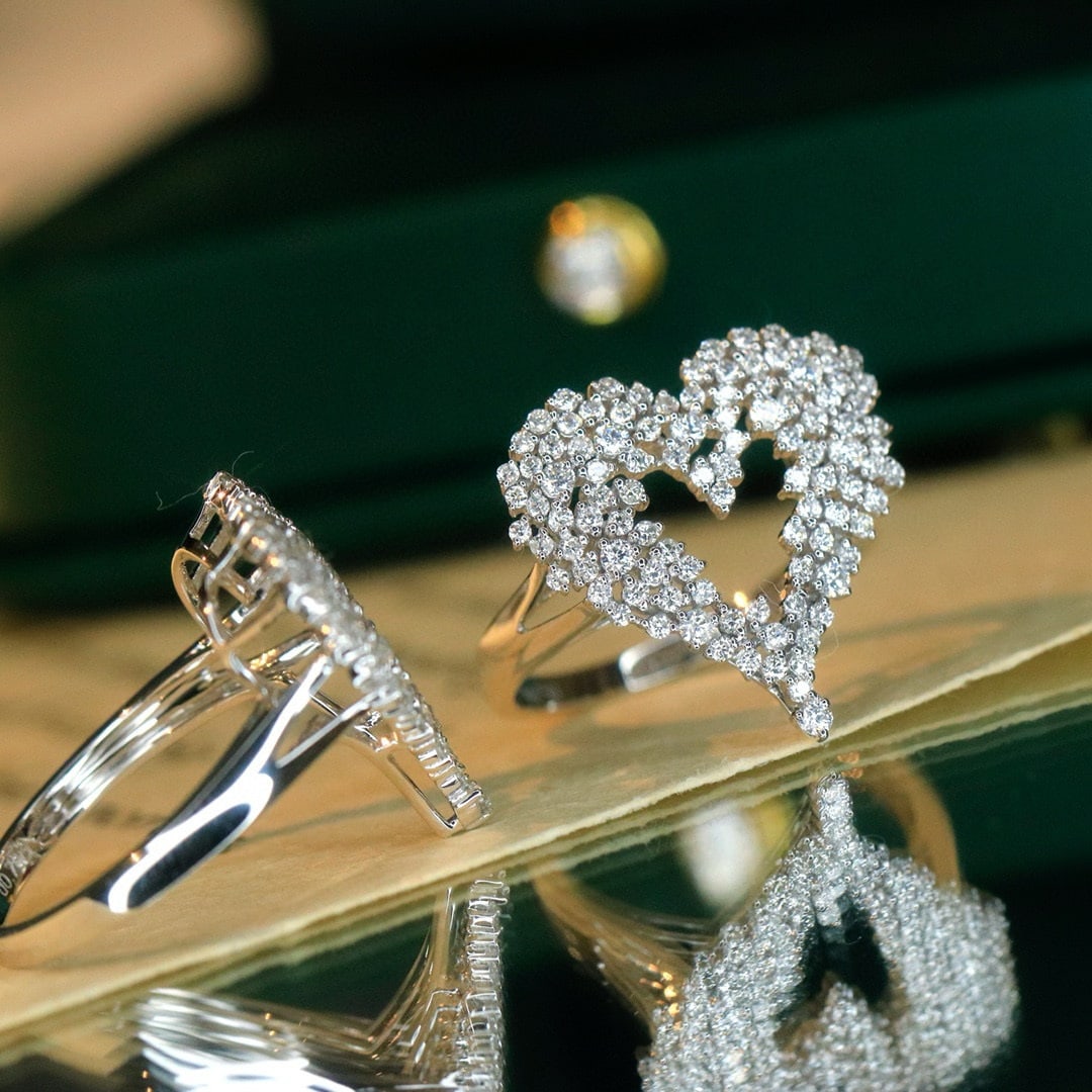 14k Gold 0.76 Ct Natural H Diamond Ring - 3