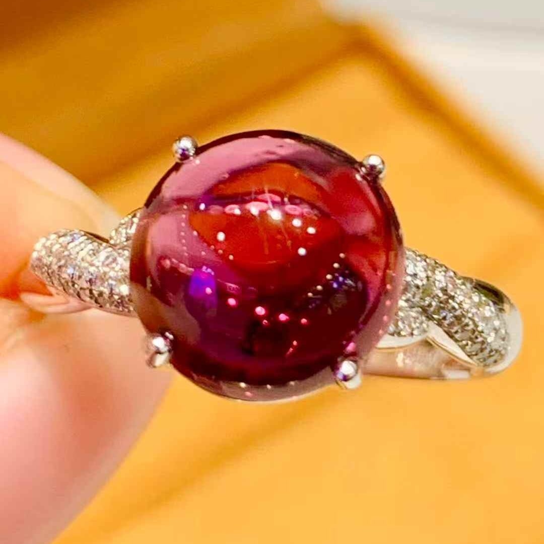 14k Gold 3.5 Ct Natural Tourmaline & Diamond Ring - 3