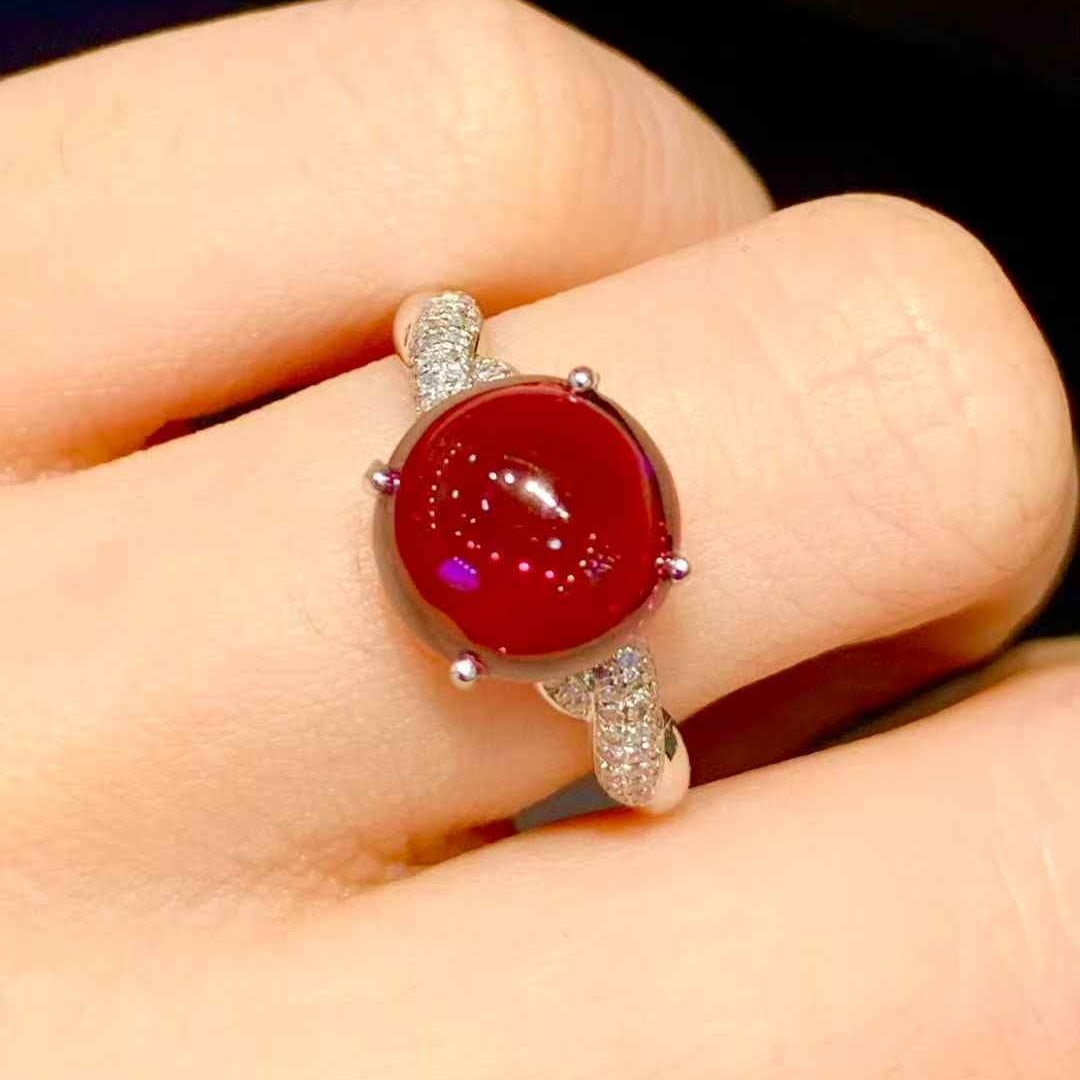 14k Gold 3.5 Ct Natural Tourmaline & Diamond Ring - 5