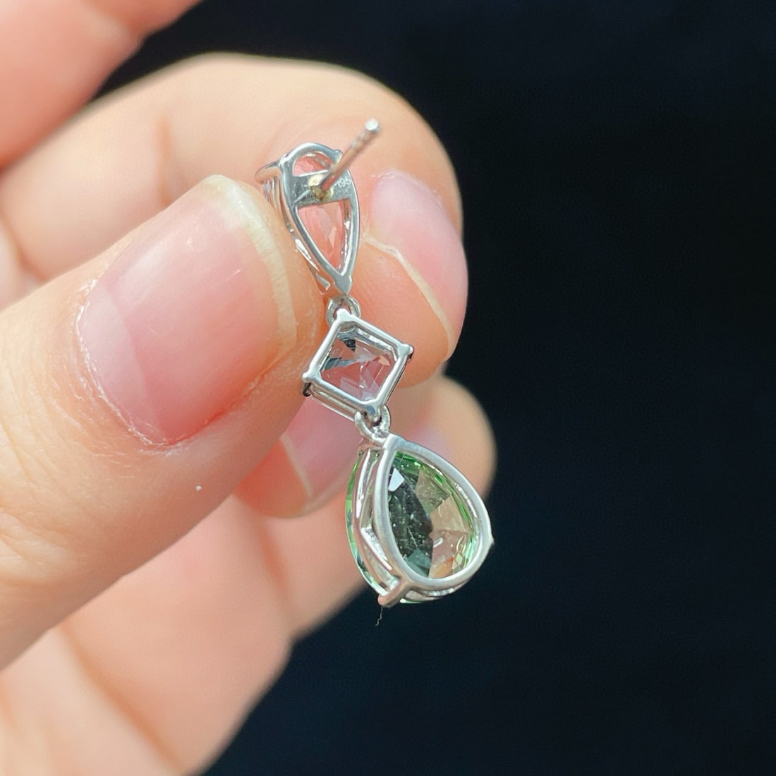 14k Gold 7.2 Ctw Natural Tourmaline & Morganite Earrings - 5