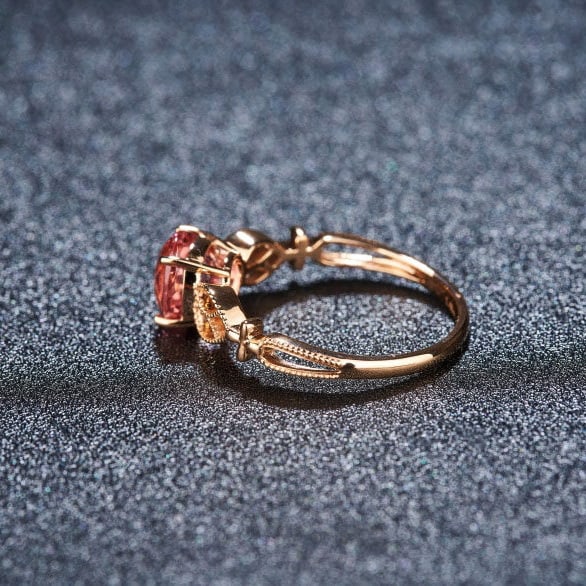 14k Gold 1.68 Ct Natural Tourmaline Ring - 5