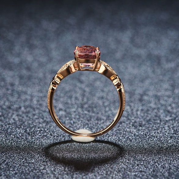 14k Gold 1.68 Ct Natural Tourmaline Ring - 7