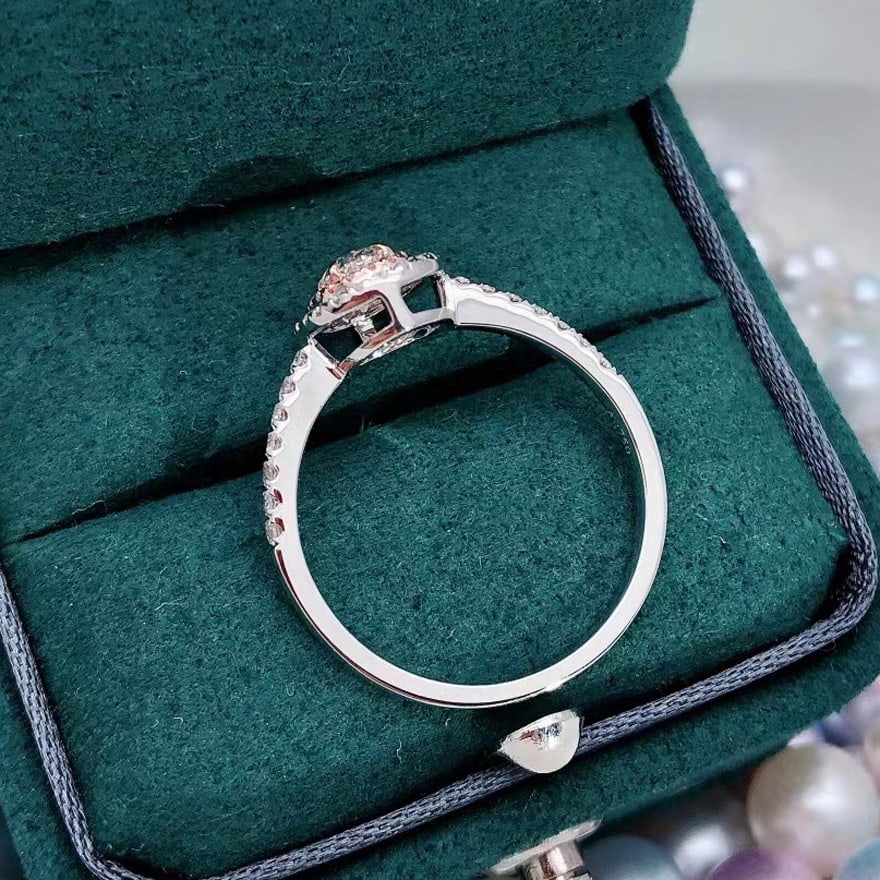 Gia Certified 14k Gold 0.80 Ct Natural H Vs1 Oval Diamond Ring - 4