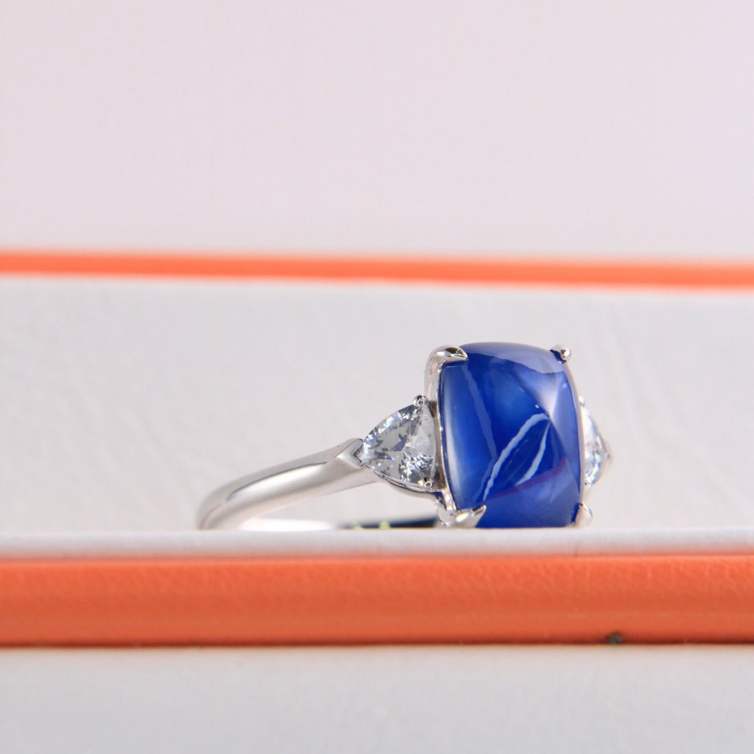 14k Gold 4.48 Ctw Natural Sapphire & Sapphire Ring - 2