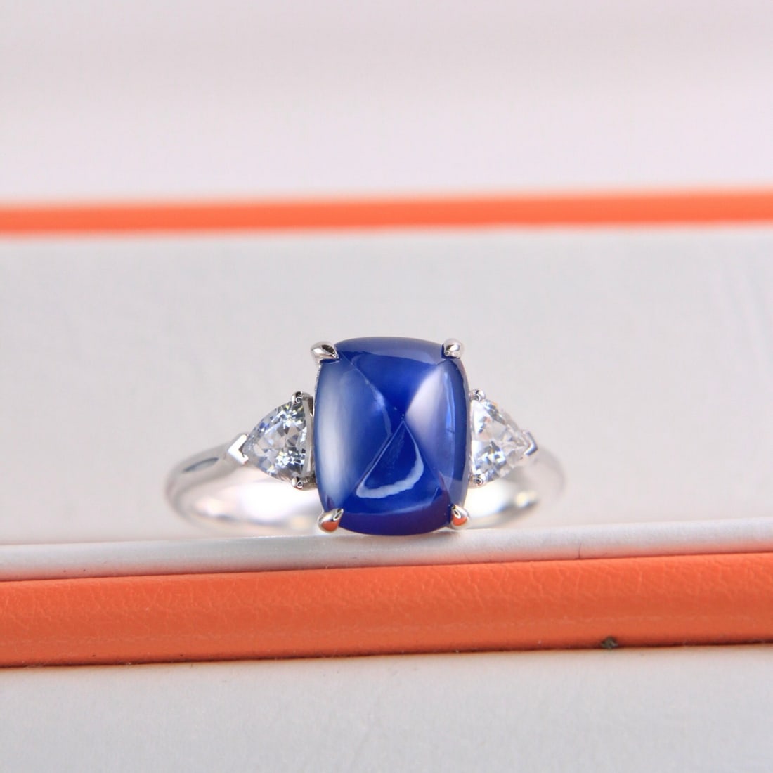 14k Gold 4.48 Ctw Natural Sapphire & Sapphire Ring - 4