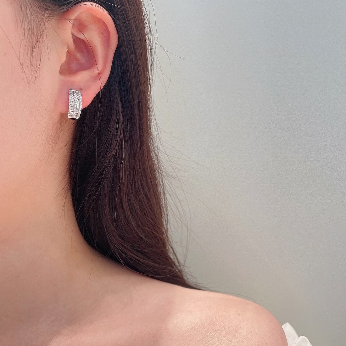 14k Gold 1.00 Ctw Natural H Diamond Earrings - 4