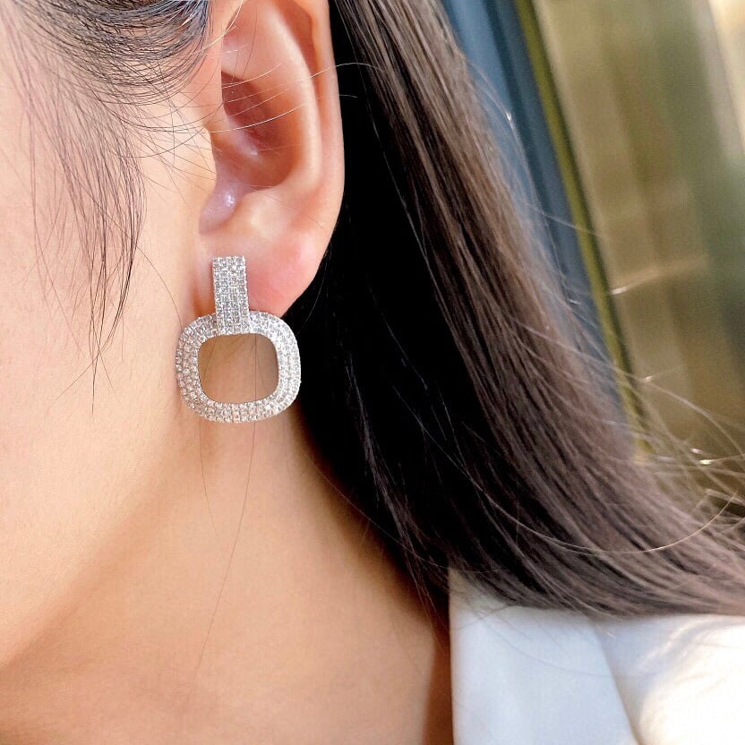 14k Gold 1.65 Ct Natural H Diamond Earrings - 6