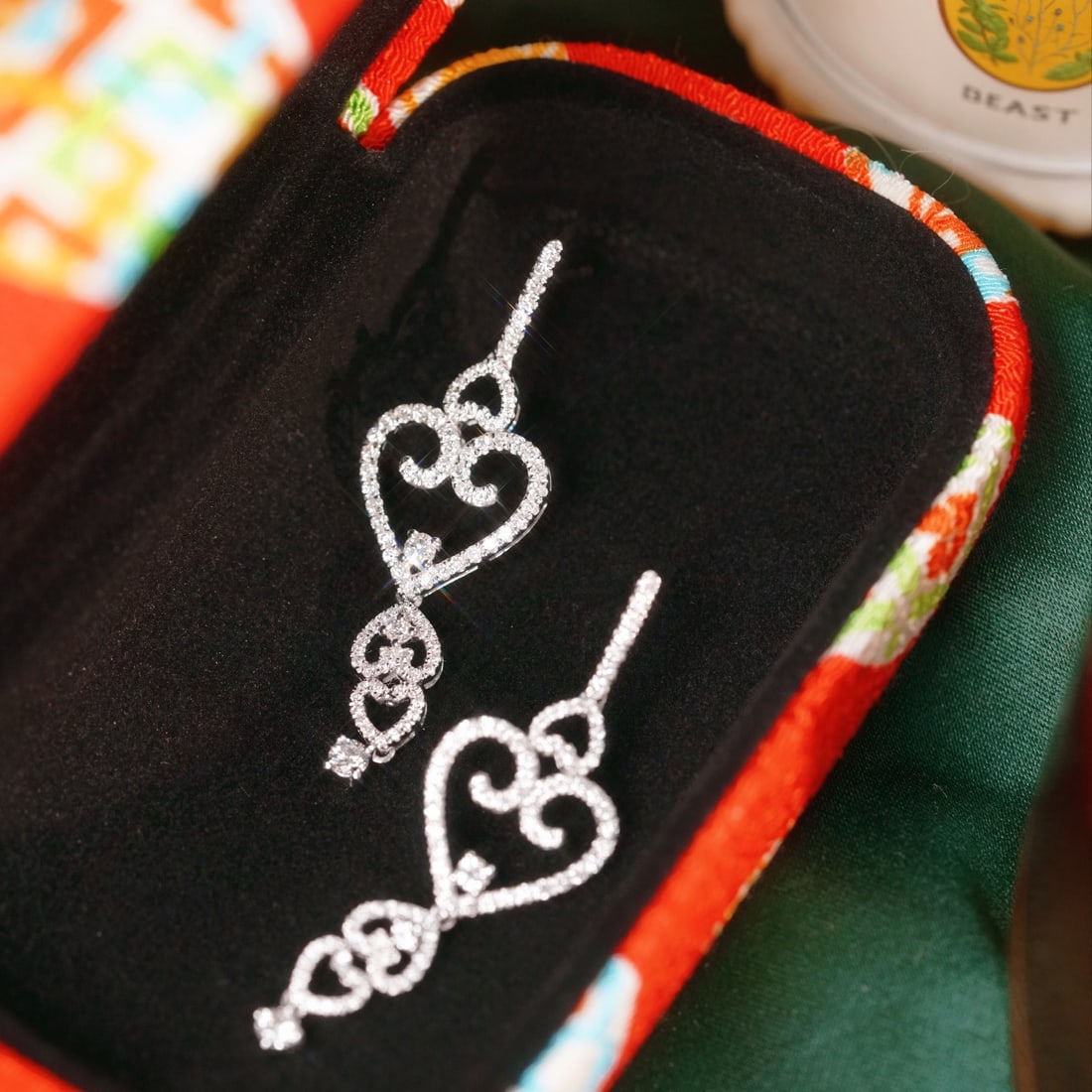 14k Gold 1.00 Ct Natural H Diamond Earrings - 6