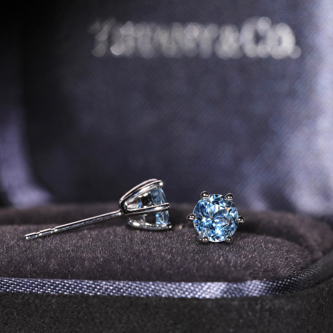 14k Gold 1.17 Ct Natural Aquamarine Earrings - 9