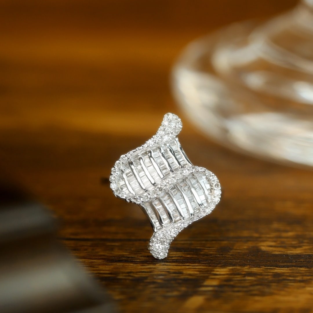 14k Gold 0.75 Ct Natural H Diamond Ring (1 of 7)