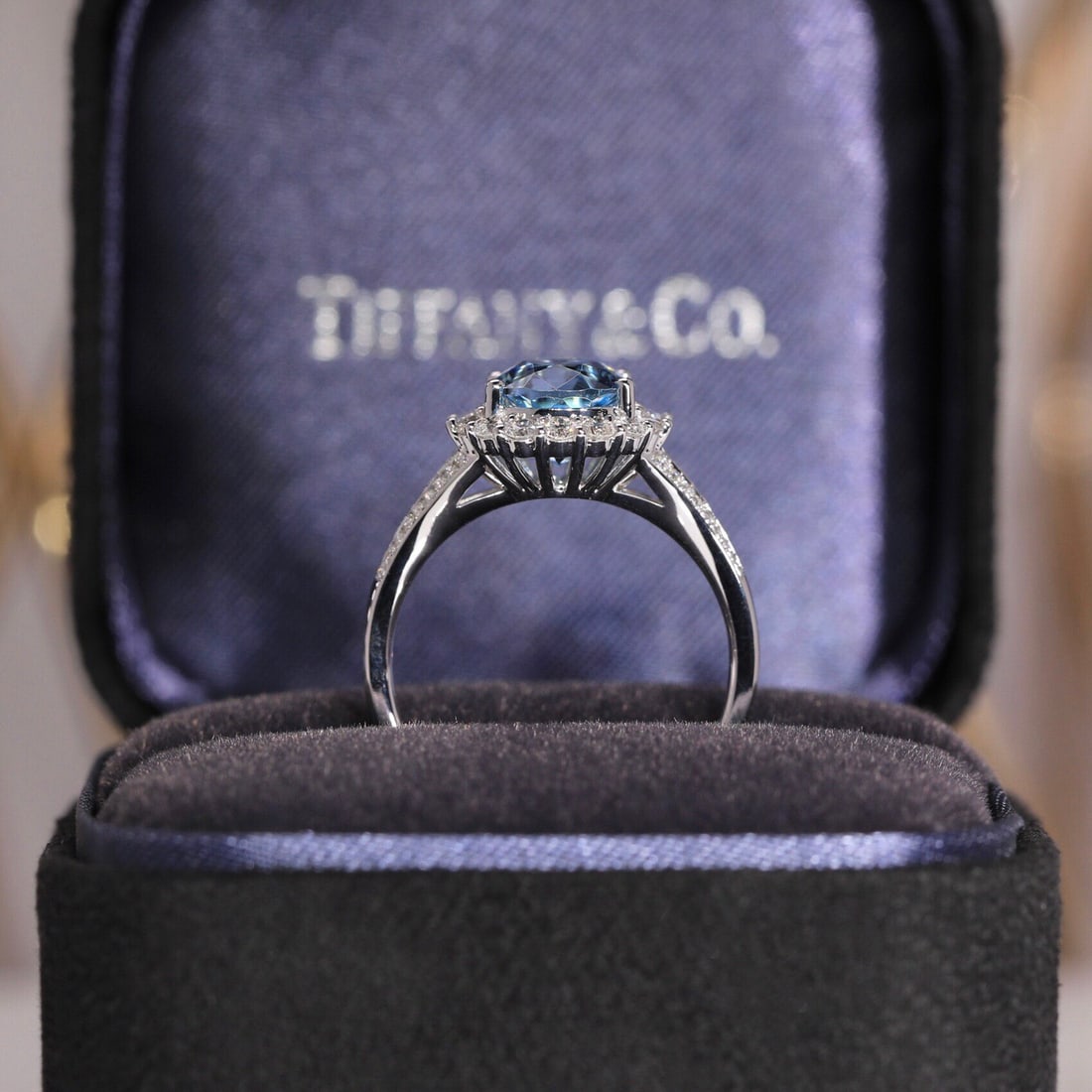 14k Gold 2.71 Ctw Natural Aquamarine & Diamond Ring - 6