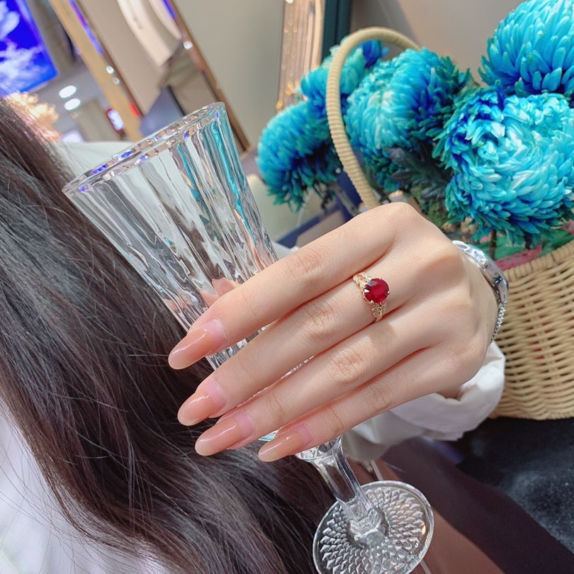 14k Gold 2.43 Ct Natural Tourmaline & Diamond Ring - 6