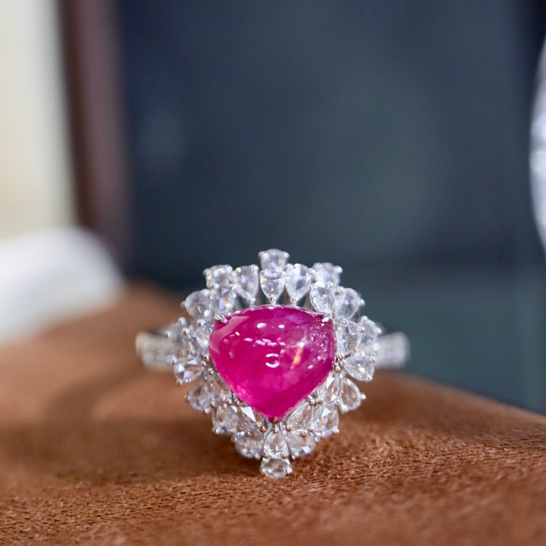 14k Gold 2.66 Ctw Natural Ruby & Diamond Ring (1 of 9)