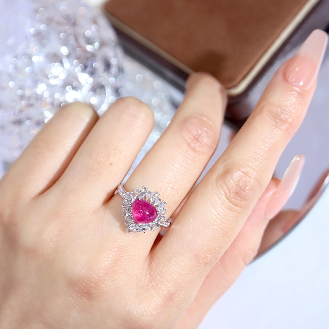 14k Gold 2.66 Ctw Natural Ruby & Diamond Ring - 4