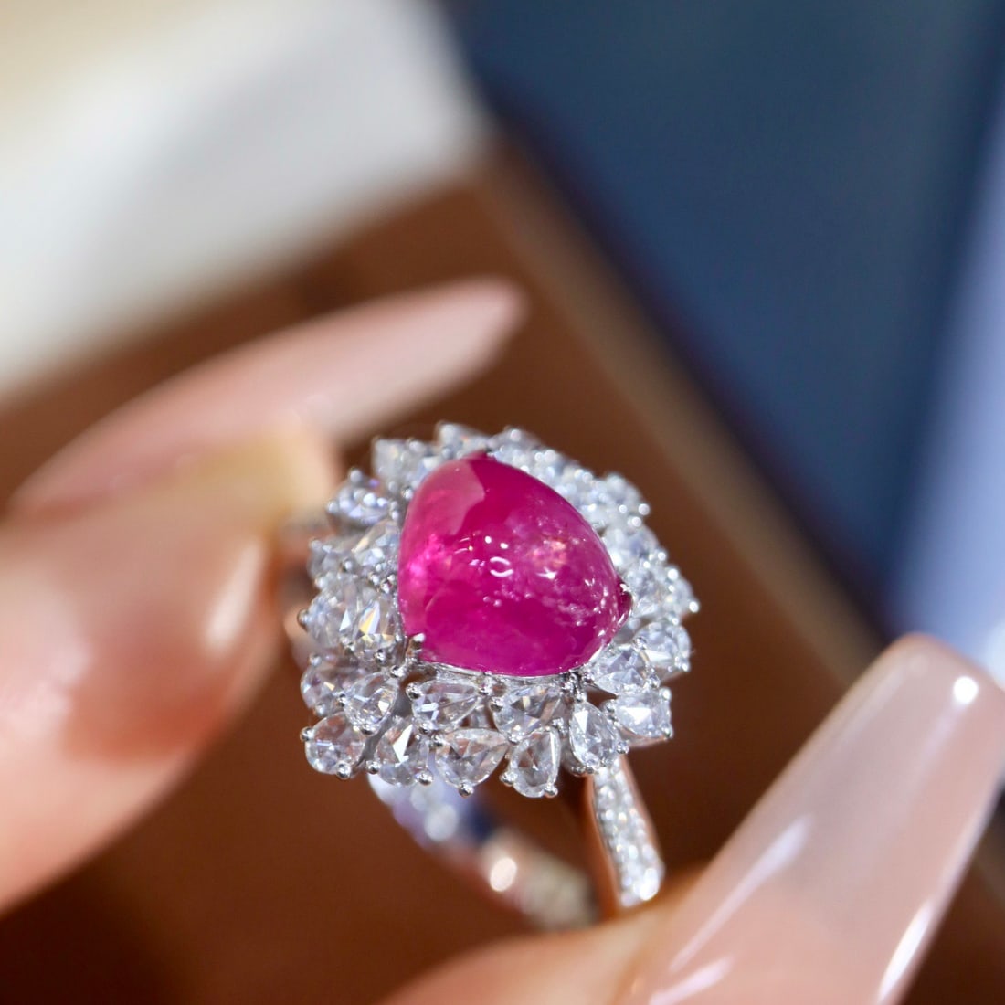 14k Gold 2.66 Ctw Natural Ruby & Diamond Ring - 6