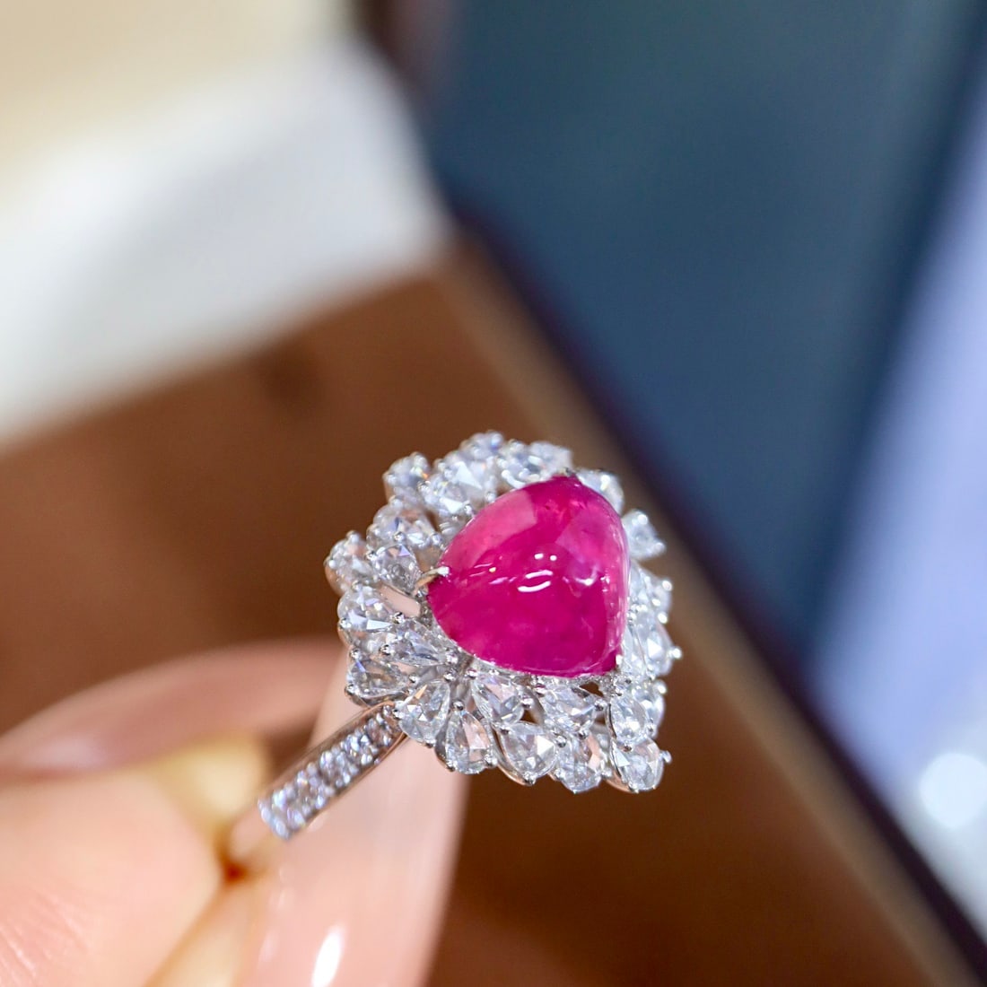 14k Gold 2.66 Ctw Natural Ruby & Diamond Ring - 7