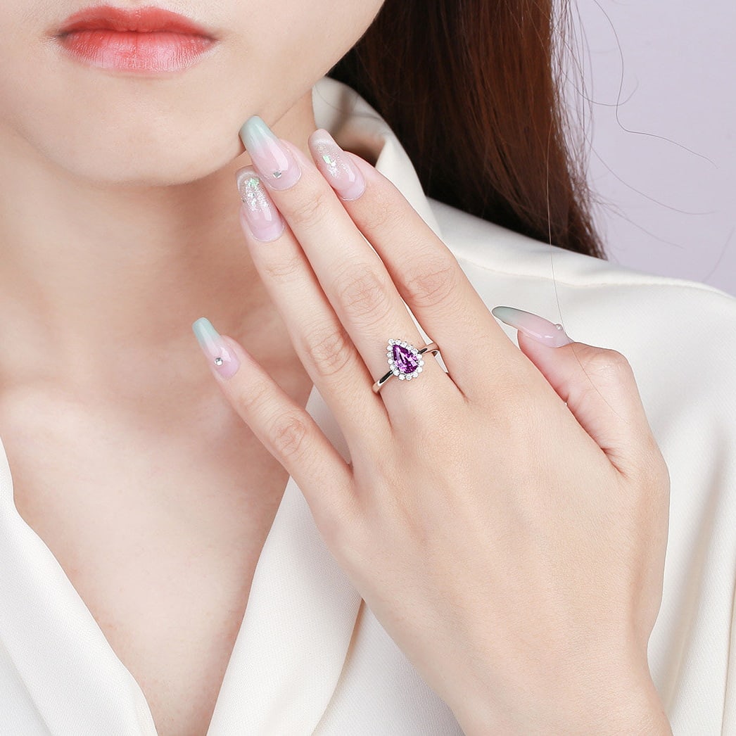 14k Gold 1.44 Ctw Natural Sapphire & Diamond Ring - 5