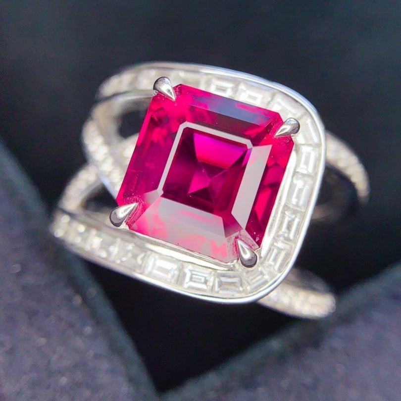 14k Gold 5.19 Ctw Natural Tourmaline & Diamond Ring - 3