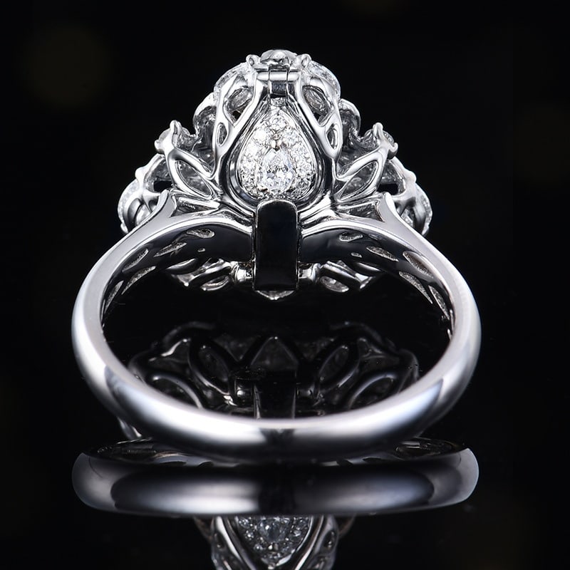 14k Gold 1.62 Ctw Natural Sapphire & Diamond Ring/pendant( Without Chain ) - 3