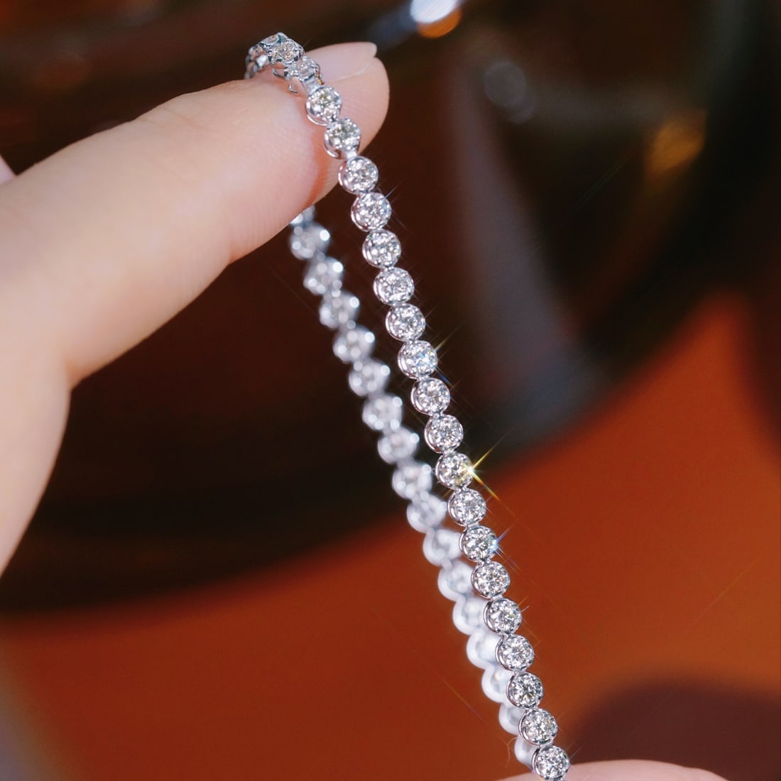 14k Gold 2.00 Ct Natural H Diamond Bracelet - 4