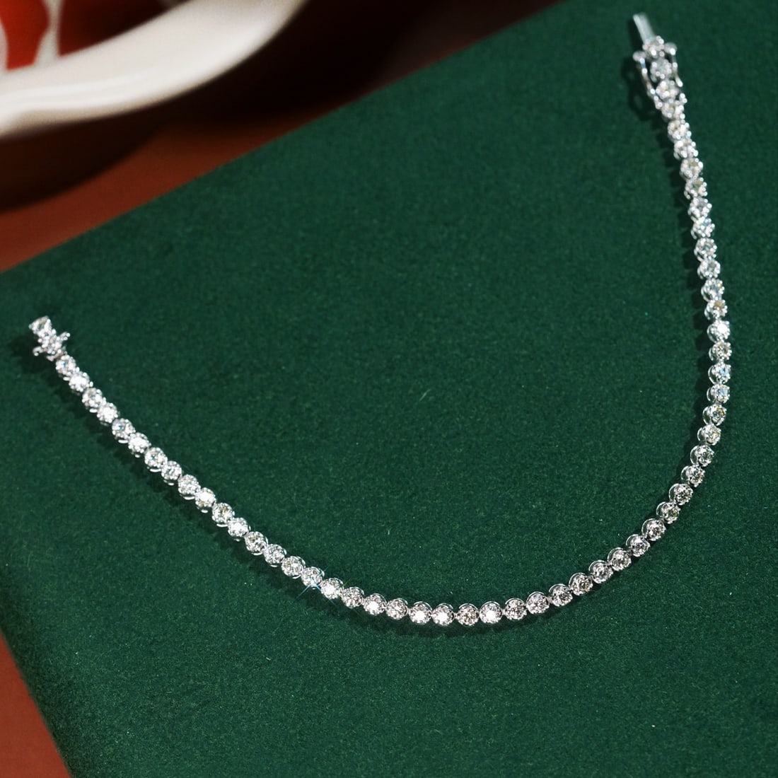 14k Gold 2.00 Ct Natural H Diamond Bracelet - 5