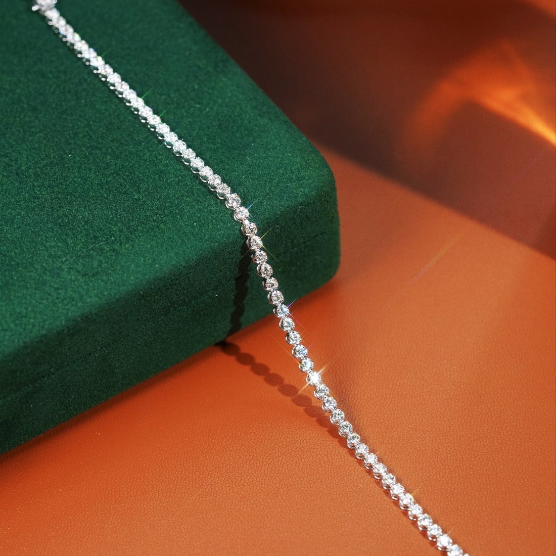 14k Gold 2.00 Ct Natural H Diamond Bracelet - 7