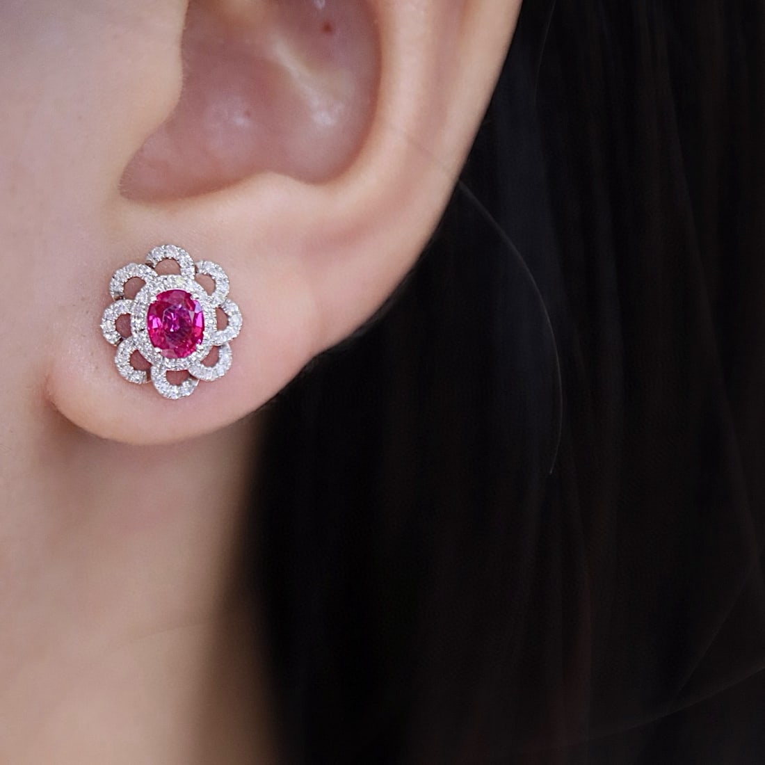 14k Gold 1.3 Ctw Natural Ruby & Diamond Ring - 4