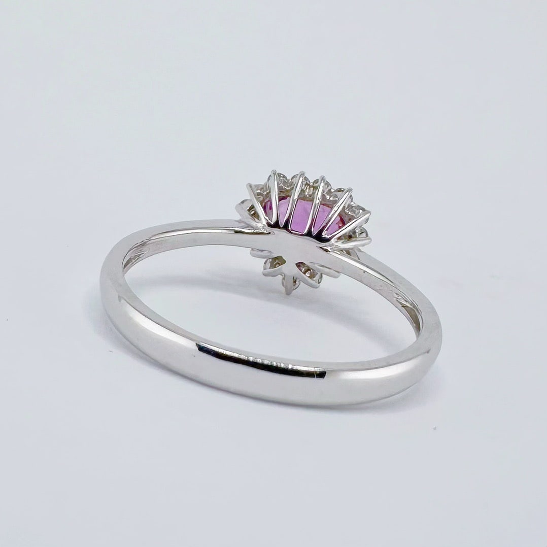 14k Gold 1.13 Ctw Natural Sapphire & Diamond Ring - 2