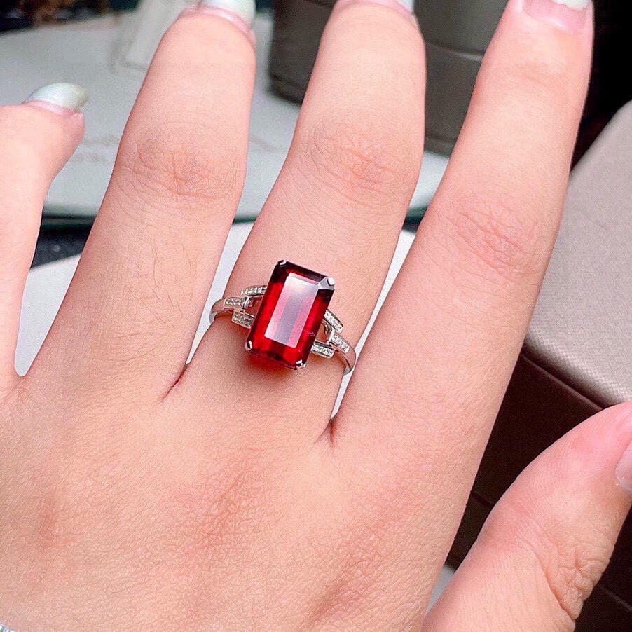 14k Gold 5.67 Ct Natural Tourmaline & Diamond Ring - 4