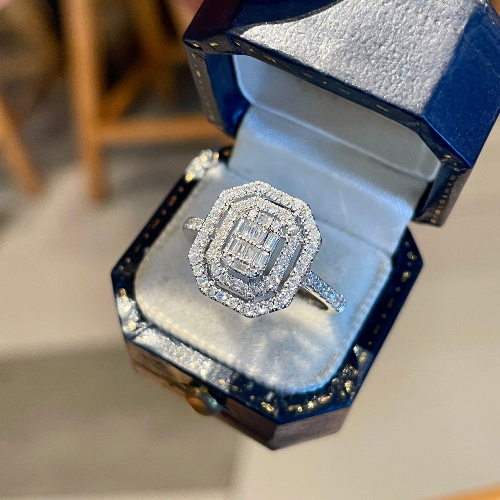 14k Gold 0.52 Ct Natural H Diamond Ring - 2