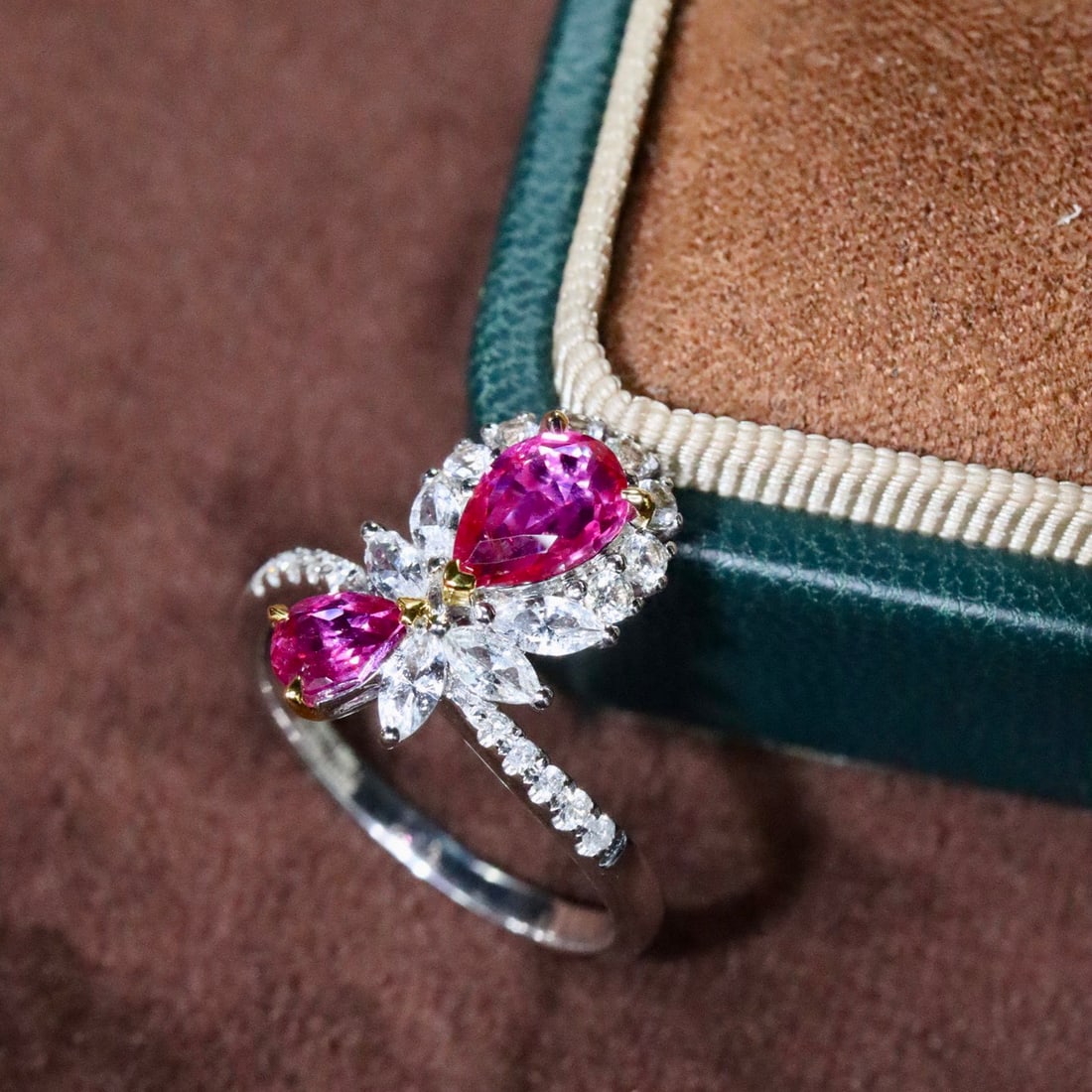 14k Gold 1.15 Ctw Natural Ruby & Diamond Ring - 3