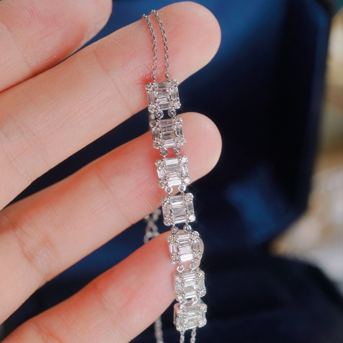 14k Gold 1.50 Ct Natural H Diamond Bracelet - 3