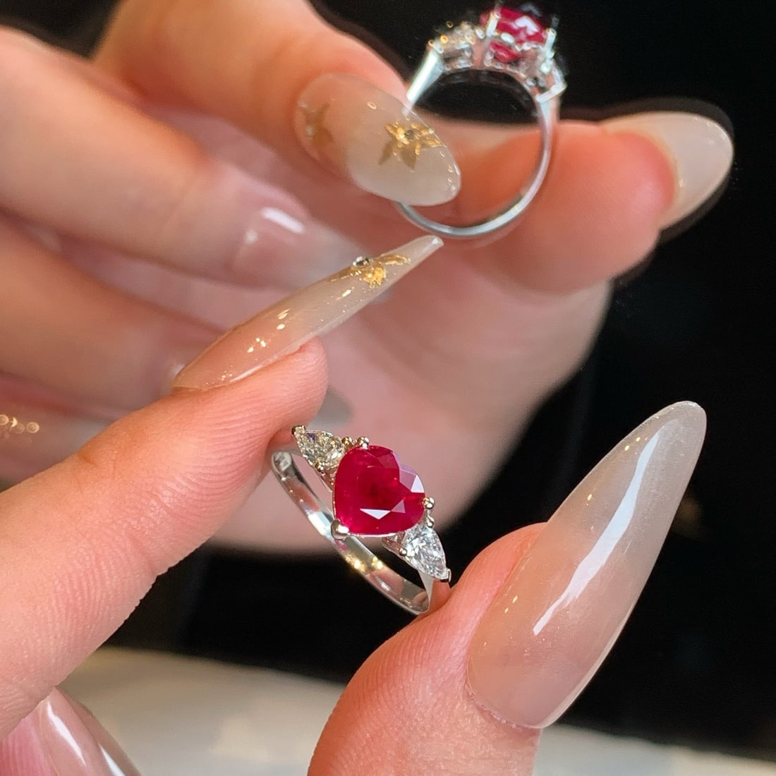 14k Gold 2.38 Ctw Natural Ruby & Diamond Ring - 4