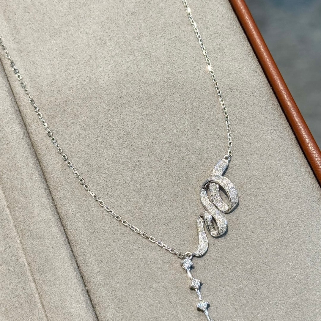 14k Gold 3.74 Ctw Vivid Green Natural Emerald & Diamond Necklace - 4