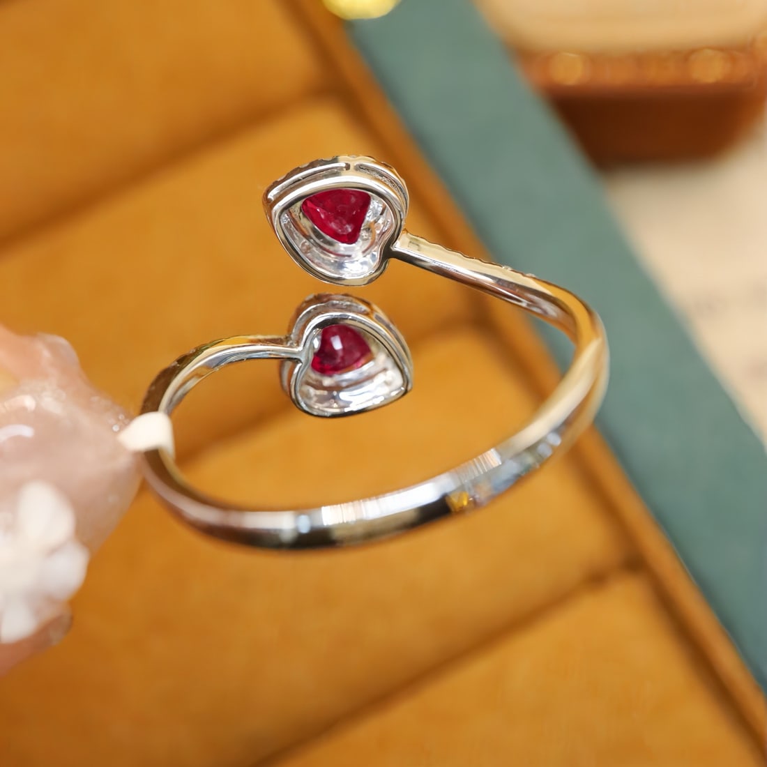 14k Gold 1.09 Ctw Natural Ruby & Diamond Ring - 4