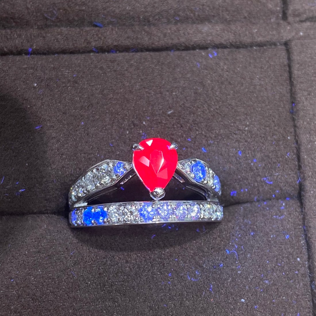 Express Shipping Grs(gemstone Reports) Certified Pt900 2.15 Ctw Natural Ruby & Diamond Ring - 4