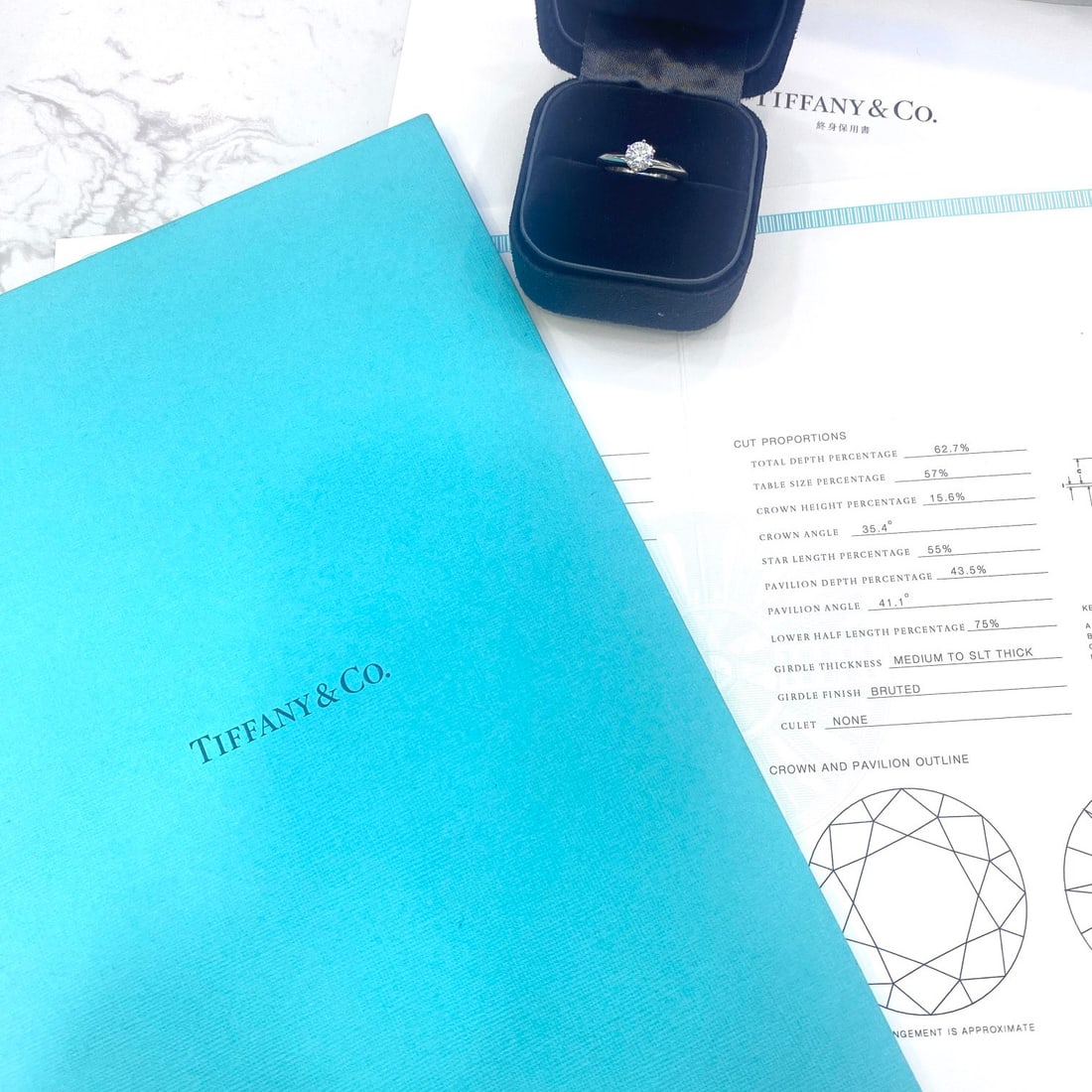 Express Shipping 18k Gold 0.56 Ct Natural G Diamond Ring - 3