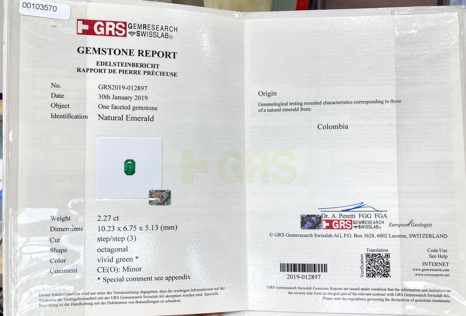 Express Shipping Grs(gemstone Reports) Certified Express Shipping 18k Gold 2.62 Ctw Vivid Green C... - 5