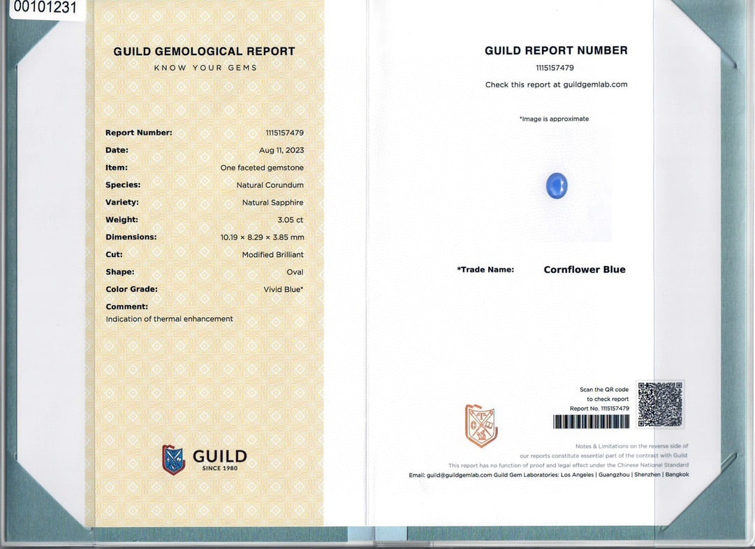 Express Shipping 18k Gold 3.66 Ctw Natural Sapphire & Diamond Ring - 5