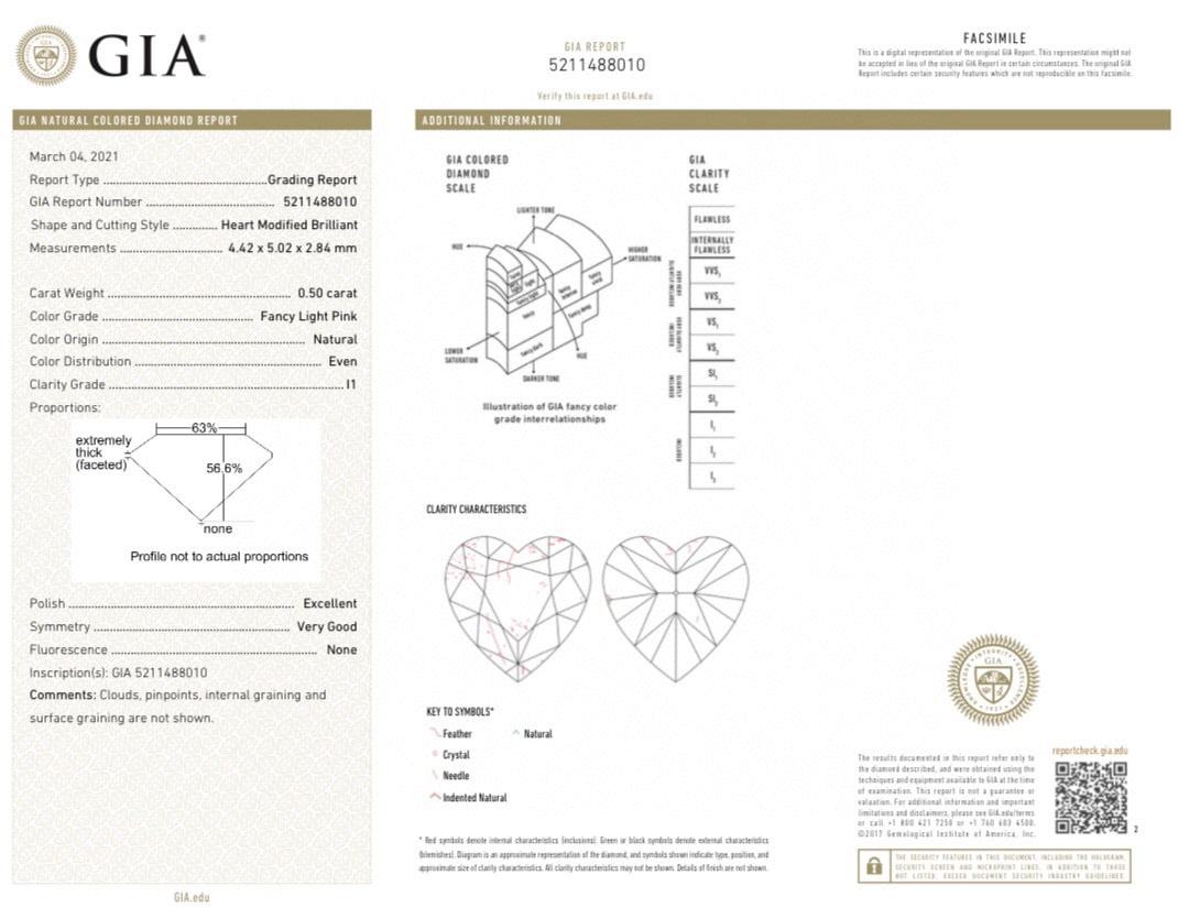 Express Shipping Gia Certified Express Shipping 18k Gold 1.75 Ctw Natural Pink Diamond & Diamond ... - 9