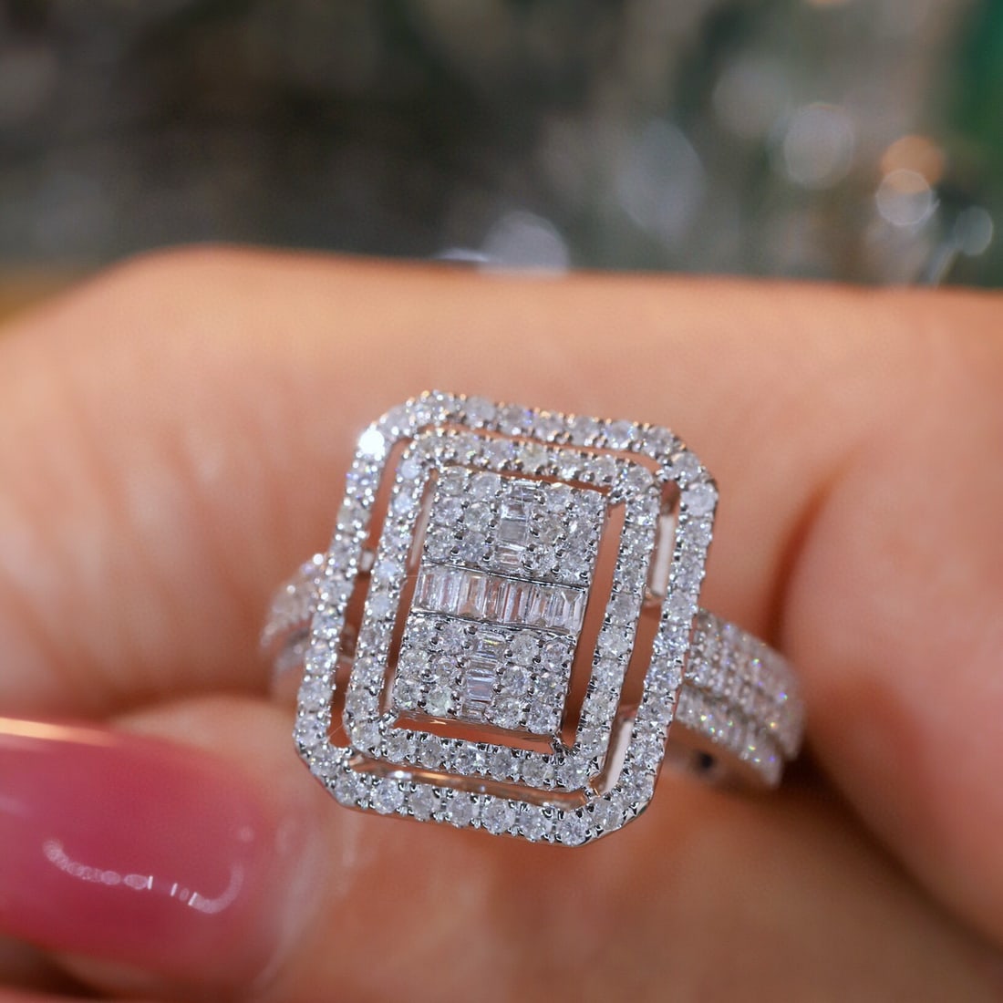 14k Gold 1.2 Ct Natural H Diamond Ring - 4