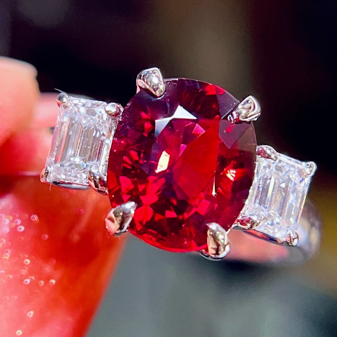 14k Gold 2.80 Ctw Natural Tourmaline & Diamond Ring - 2