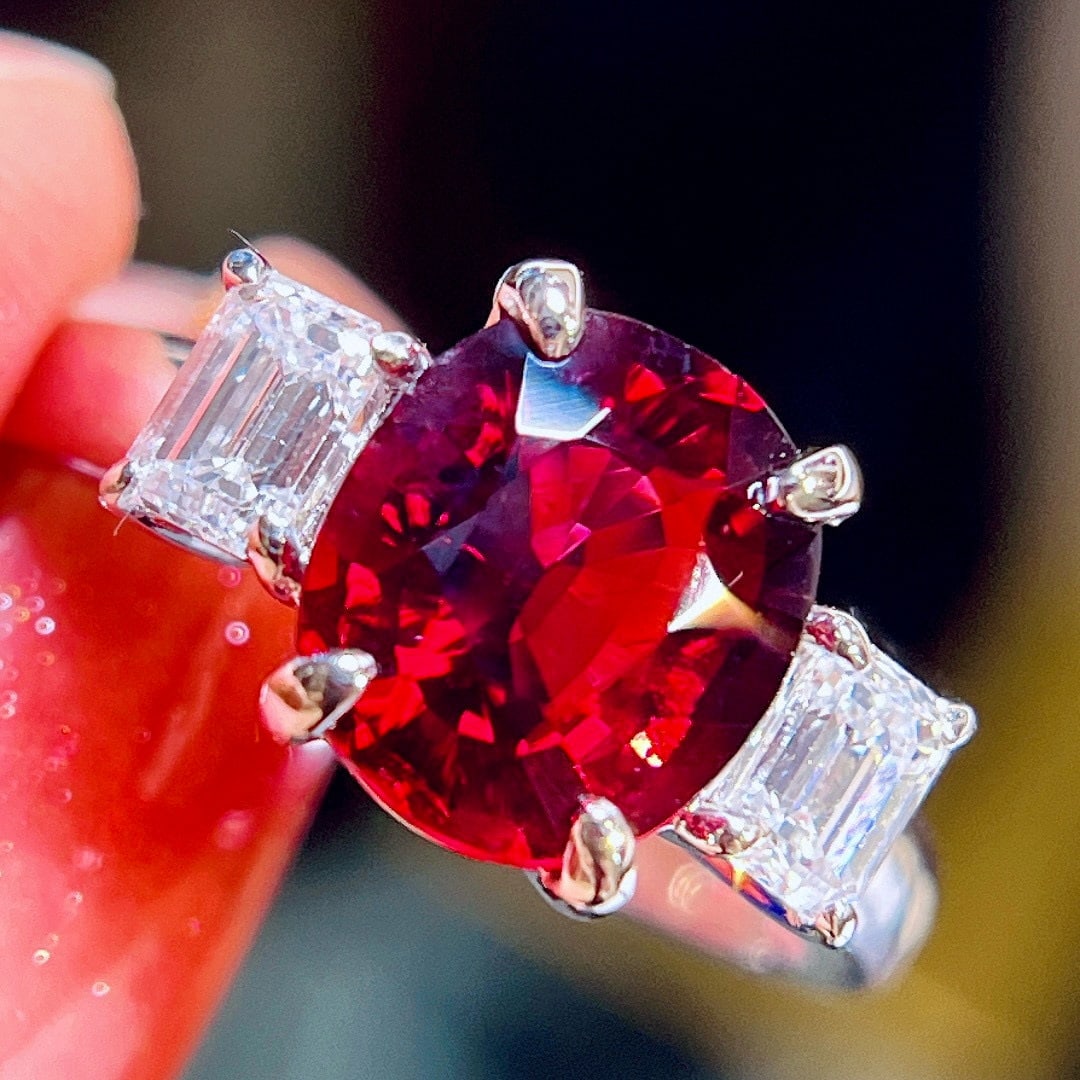 14k Gold 2.80 Ctw Natural Tourmaline & Diamond Ring - 3