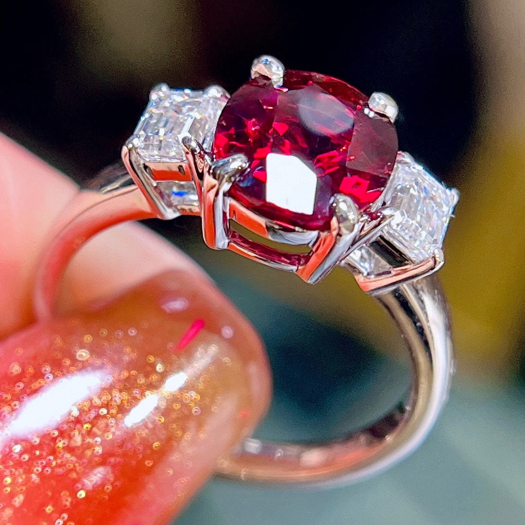 14k Gold 2.80 Ctw Natural Tourmaline & Diamond Ring - 5