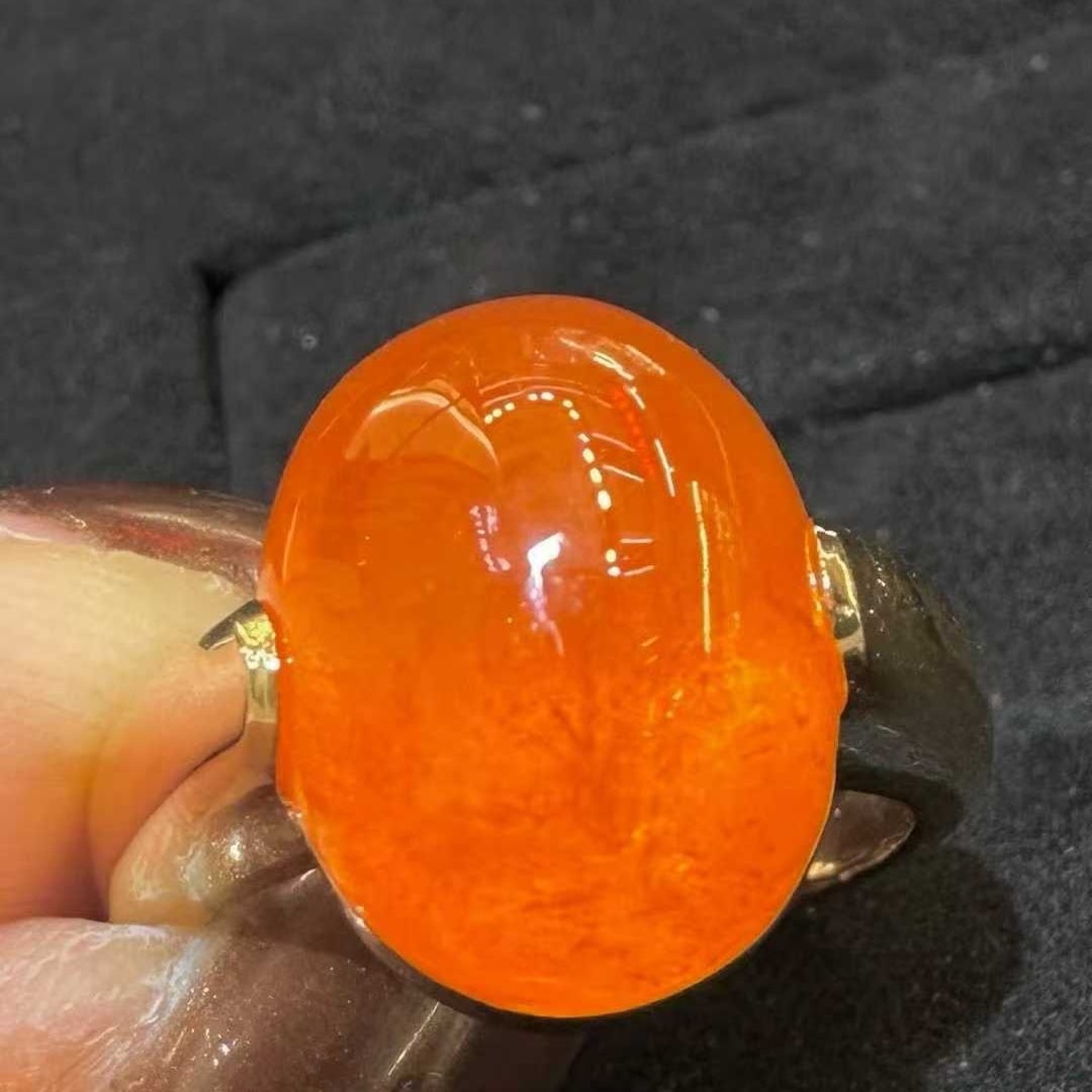 14k Gold 14.16 Ct Natural Spessartine Ring - 2