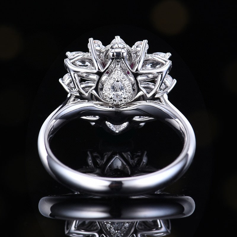 14k Gold 1.34 Ctw Natural Ruby & Diamond Ring/pendant( Without Chain ) - 5