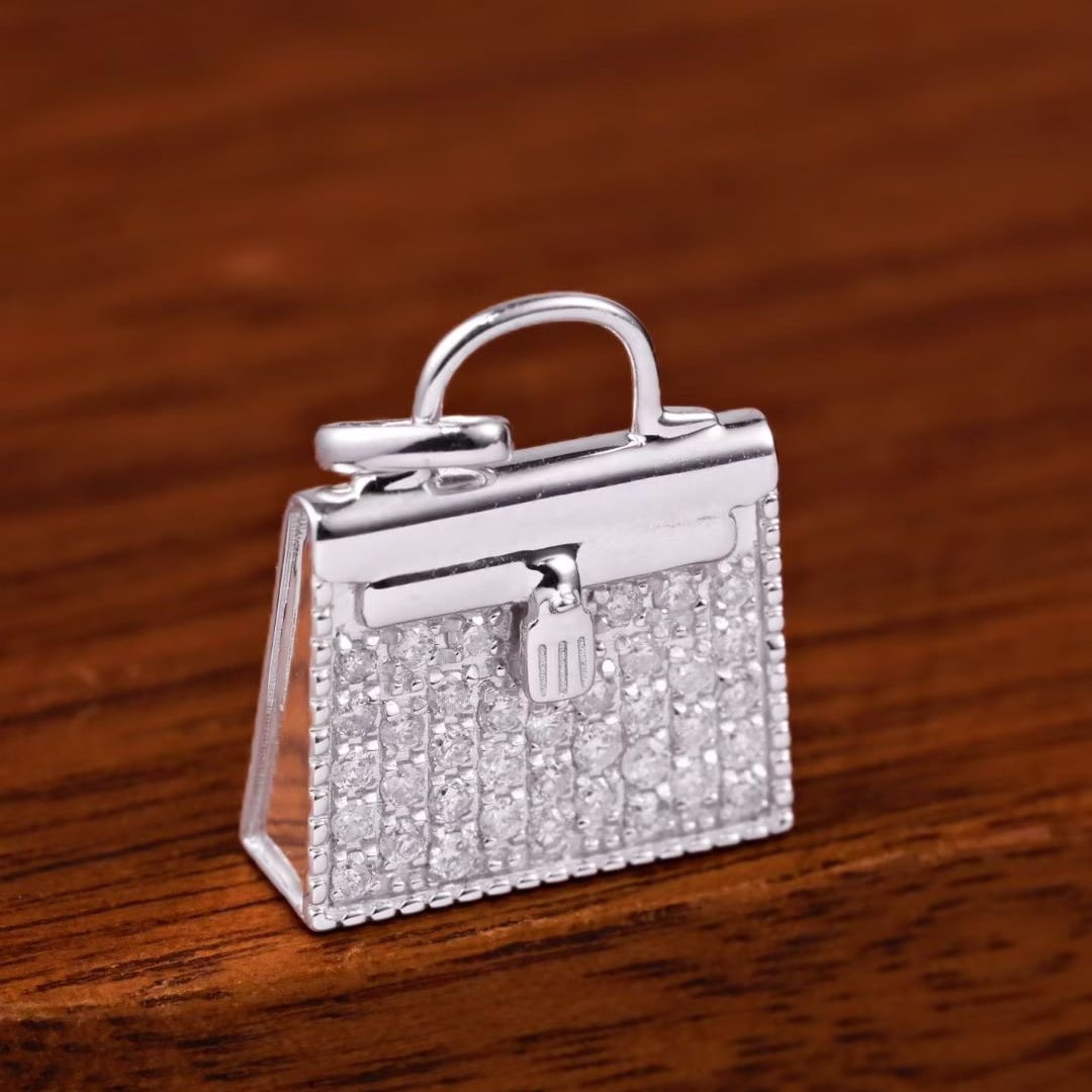 14k Gold 0.32 Ct Natural H Diamond Pendant( Without Chain ) - 3